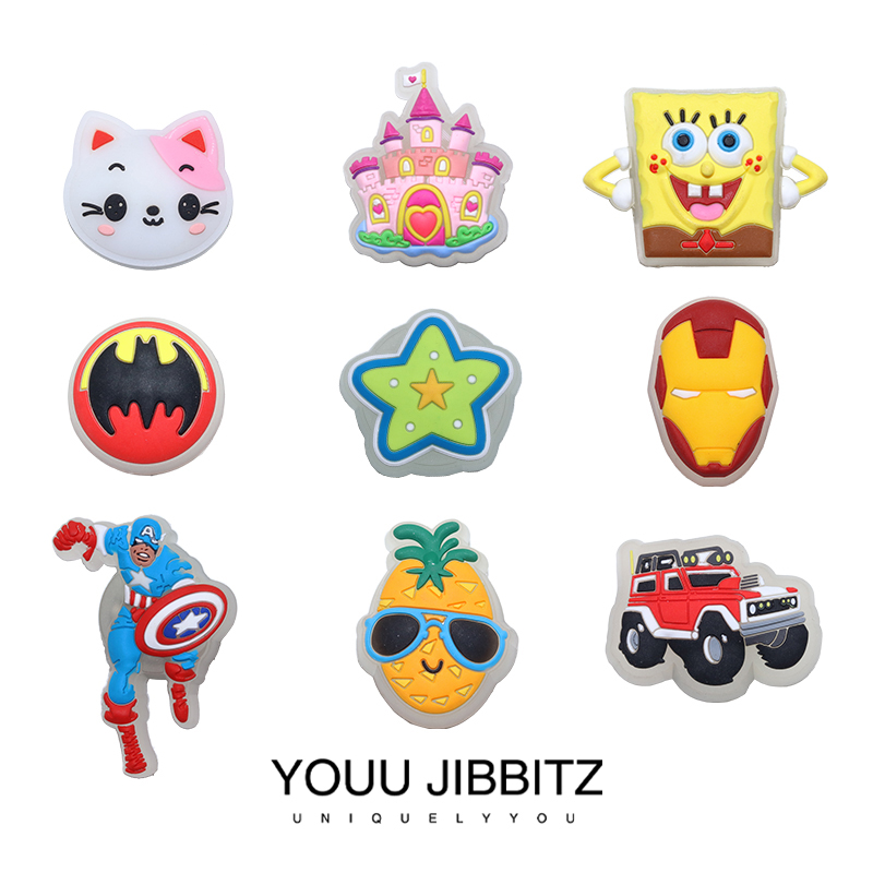 洞洞鞋配饰高级感鞋花闪灯款LED