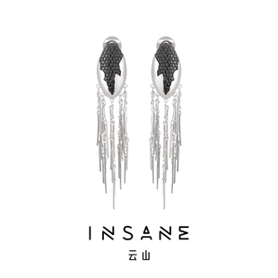 暗黑流苏耳钉 INSANE云山幽灵公主系列小众原创设计个性