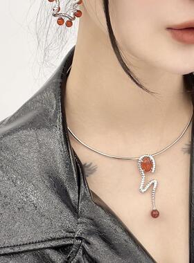 INSANE/云山 铜合金合成锆石耳饰 X•EVERYDAY蛇年限定灵动耳钉