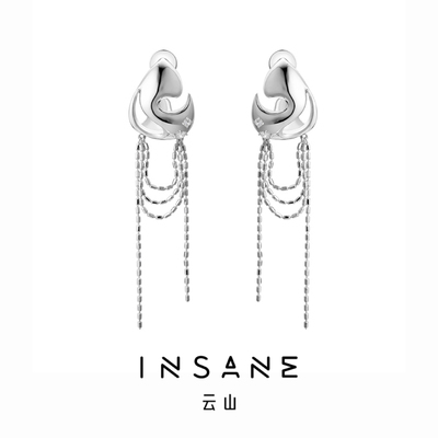 INSANE云山流苏原创水滴耳钉