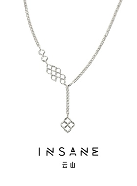 INSANE/云山 铜合金合成锆石项链 X•EVERYDAY小众Gaodi拼接项链