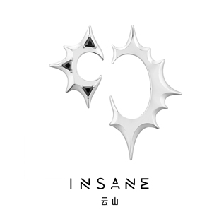 INSANE云山魔法系列轻奢气质高级感小众原创设计光芒不对称耳环