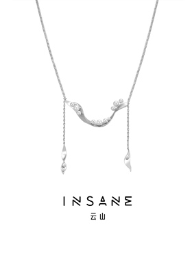 INSANE/云山 铜合金仿珍珠项链 X•EVERYDAY小众个性气质海浪项链