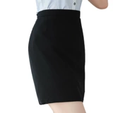 Летняя юбка, рабочая черная мини-юбка, классический костюм, с акцентом на бедрах