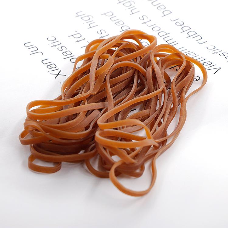 橡皮筋400*4本色工业加宽皮筋耐拉牛皮筋橡皮圈高弹力橡胶圈