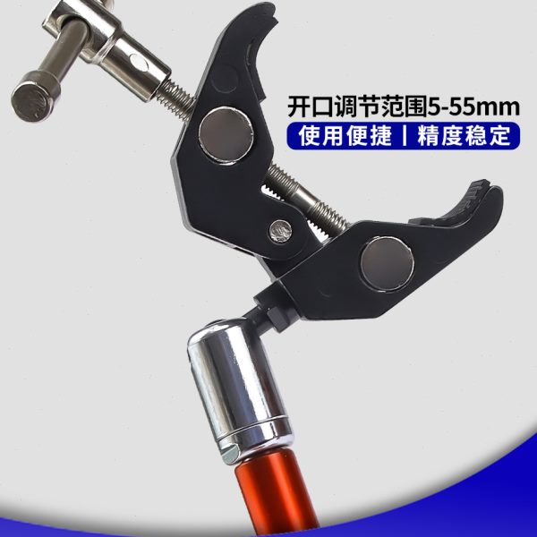 倍工强力万向表座百分表磁力磁性校表微调杠杆支架加长款开关磁座