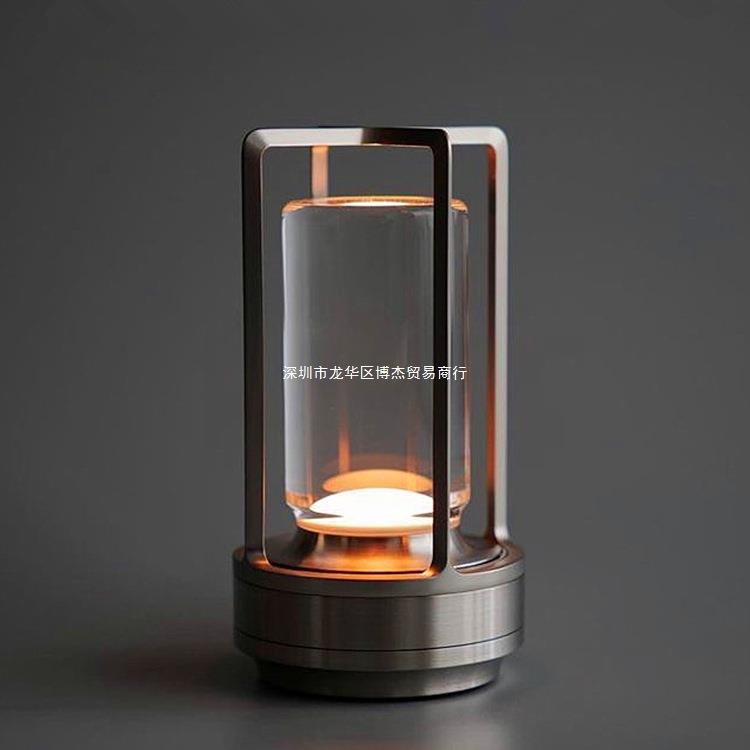 西餐厅吧台简约清吧酒桌氛围灯复古工业风咖啡厅充电露营床头台灯