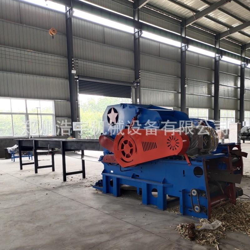 大型树枝木头综合破碎机 抓机上料树木破碎机 浩宇园林废木粉碎机