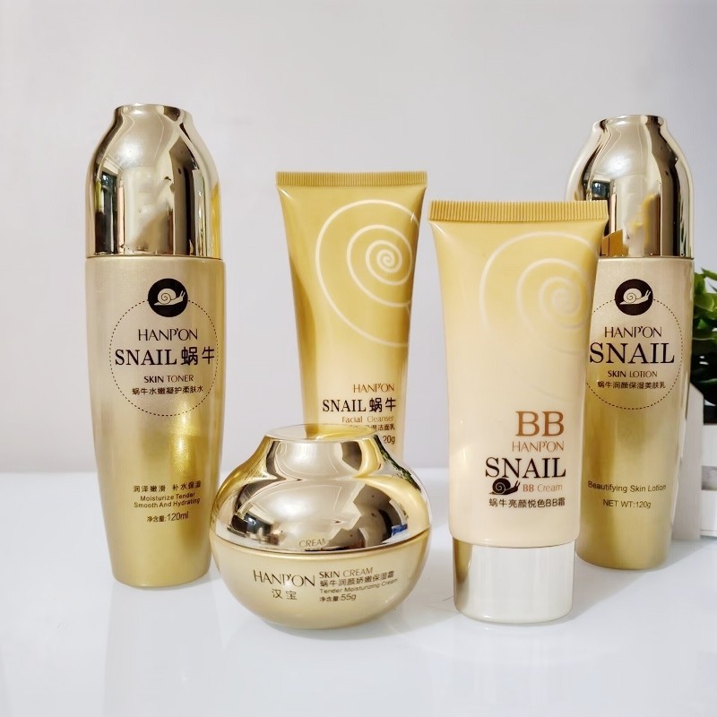 汉宝蜗牛化妆品套装娇颜洁面乳柔肤水美肌乳保湿霜亮颜悦色BB霜,美容护肤/美体/精油,面部护理套装,淘宝优惠券,粉丝福利购,淘宝优惠卷