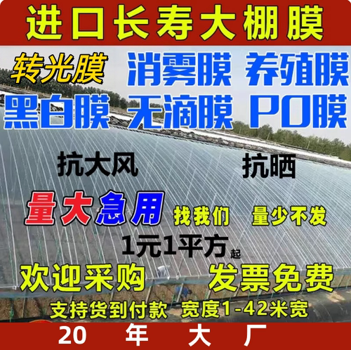 长寿大棚温室透明保温防雨