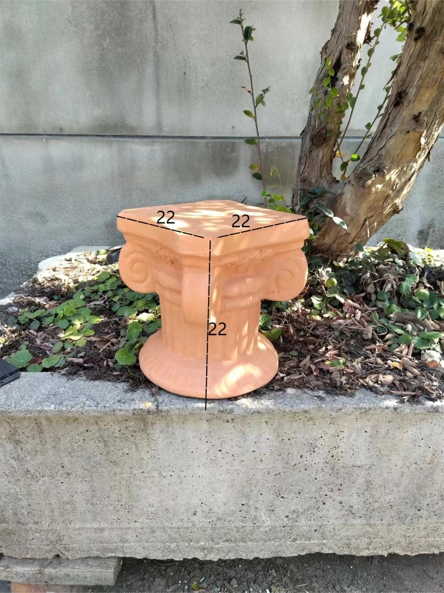 小号罗马柱庭院大号陶罐景观土陶粗陶红陶花盆花瓶摆件陶瓷陶盆