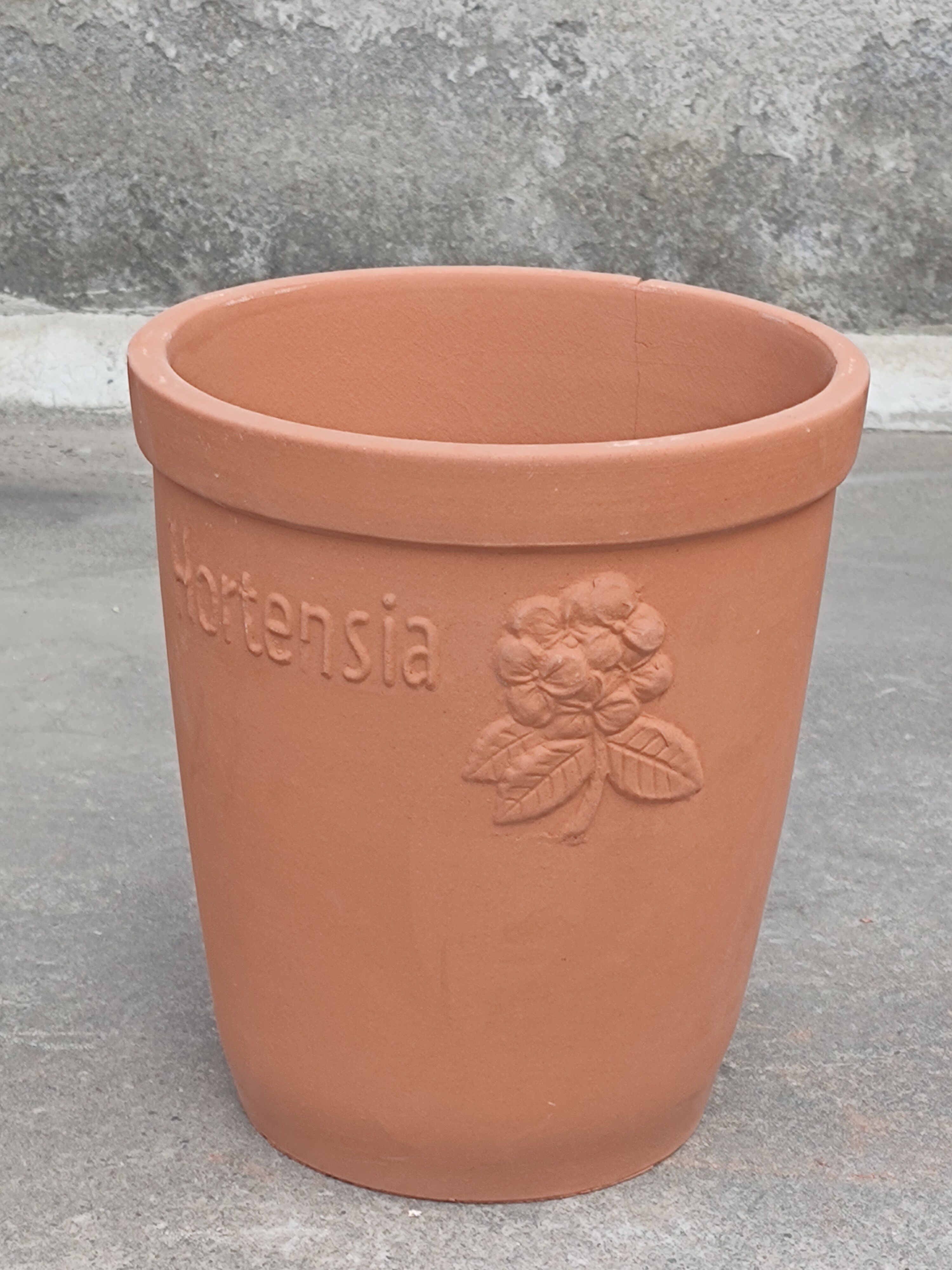 库大号绣球花盆34口径37高红泥陶花盆 庭院户外陶罐装饰 手工制销