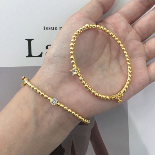 轻奢女镀金百搭超美手镯