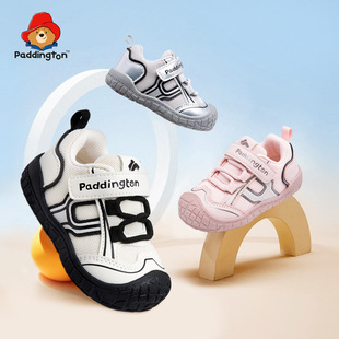 帕丁顿熊儿童学步鞋2026春季新款防滑网面宝宝机能鞋男女童运动鞋