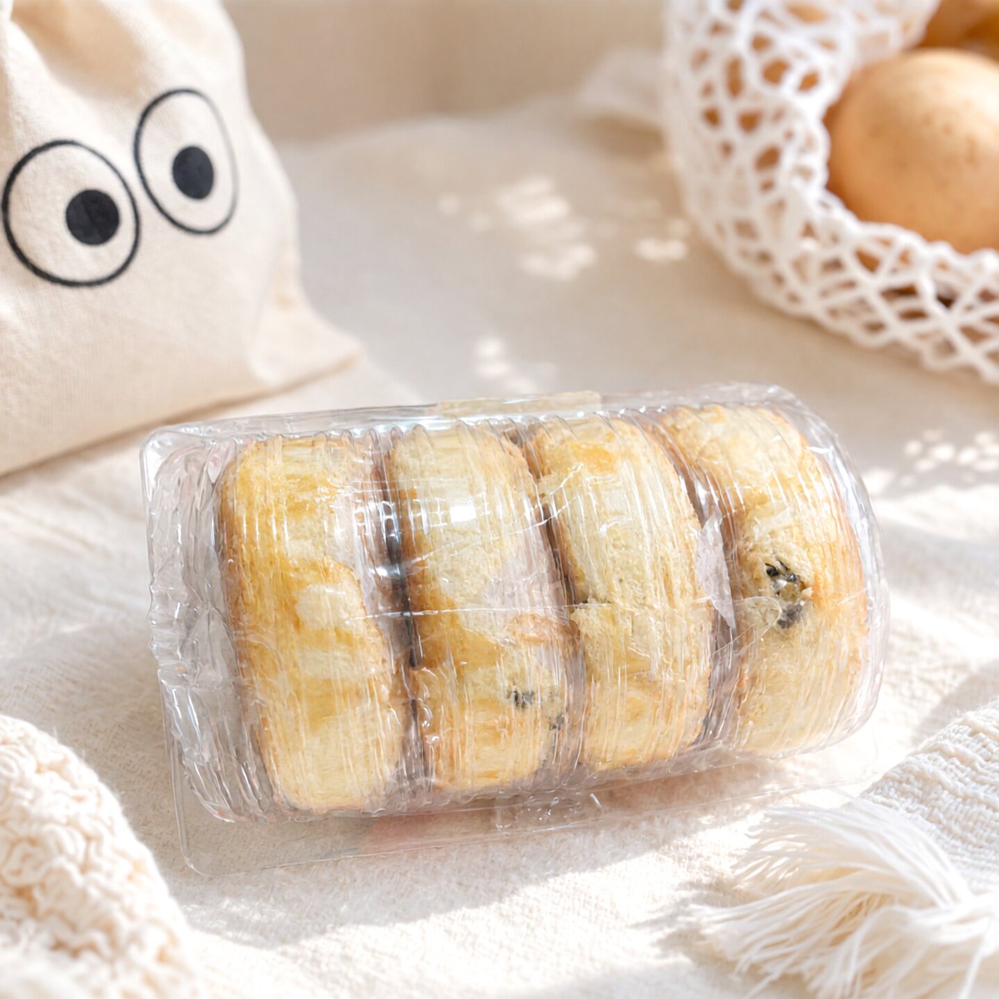 陆河特产温俊强中秋节月饼葱油饼饼陆河揭西软糕糕清香味传统糕点