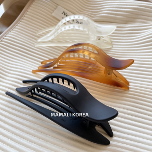 韩国复古质感大号鸭嘴夹法式 慵懒风后脑勺发夹盘发神器发卡子抓夹