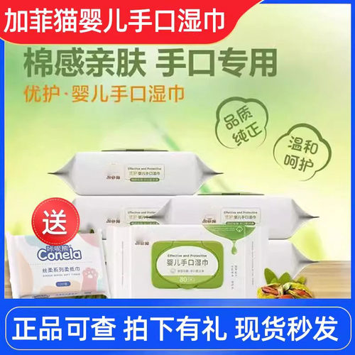 加菲猫大包带盖湿巾手口pp都可用
