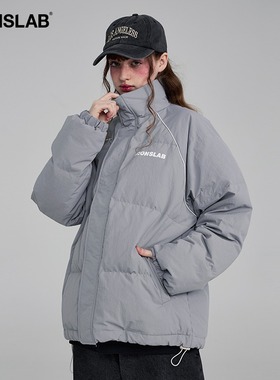 基础logo款肌理羽绒服情侣男女同款冬季保暖短款外套潮