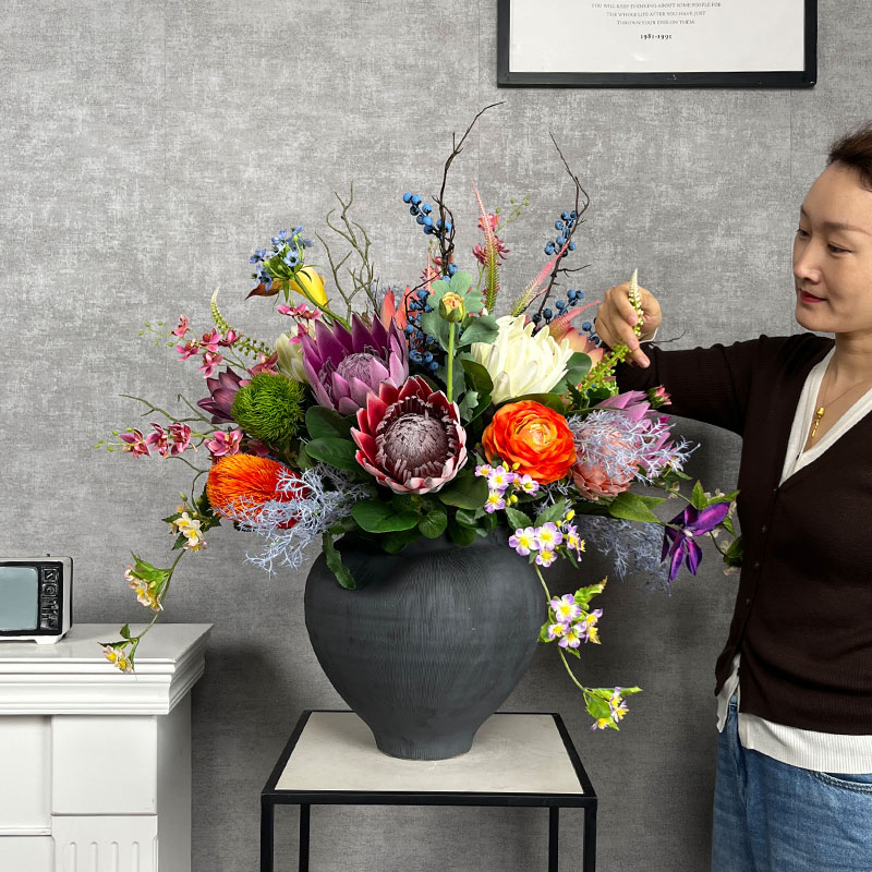 酒店民宿诧寂风仿真花艺