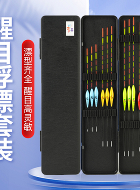 浮漂正品鱼漂套装全套高灵敏钓鱼漂加粗醒目全水域通用变色夜光漂