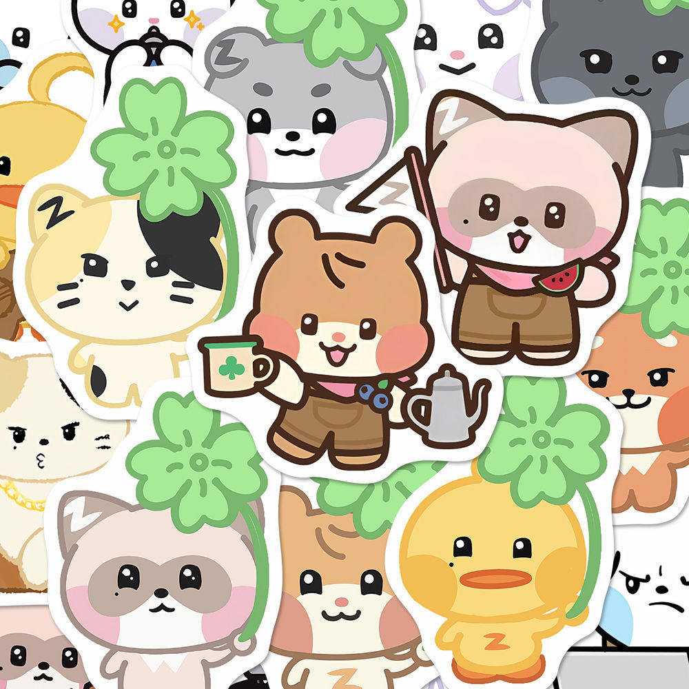 新款卡通可爱精美zeroni水果乐园动物贴纸zb1章昊金奎彬成员周边