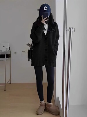 日系温柔风设计感小众外搭针织衫