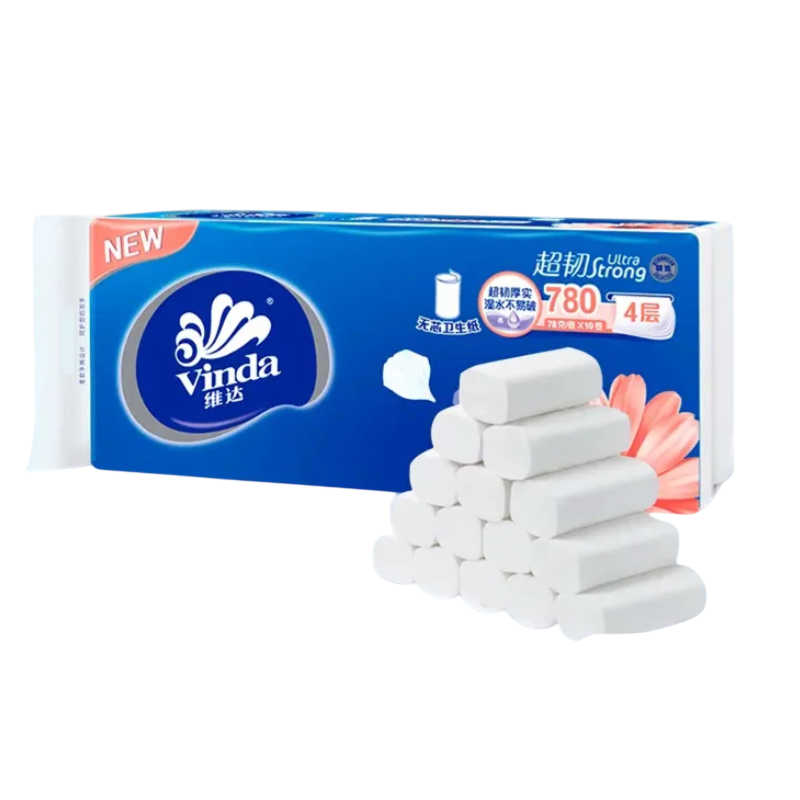 维达超韧无芯卷筒纸家用办公宿舍专用厕纸四层厚实易冲散实芯,洗护清洁剂/卫生巾/纸/香薰,家用擦手纸,淘宝优惠券,粉丝福利购,淘宝优惠卷