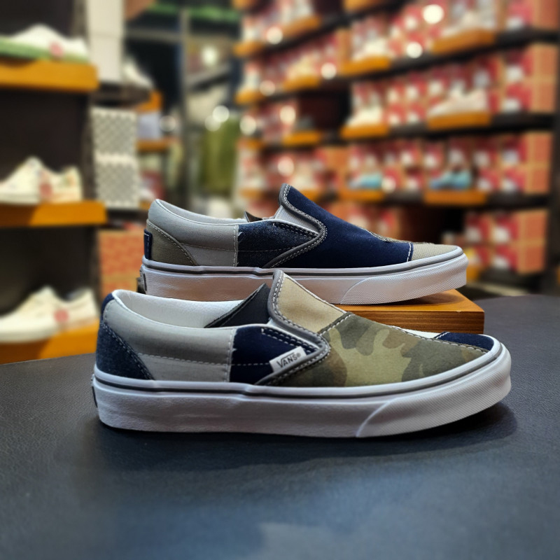 VANS范斯男鞋正品懒人鞋Slip-on万斯一脚蹬帆布鞋板鞋VN0000SHCMA