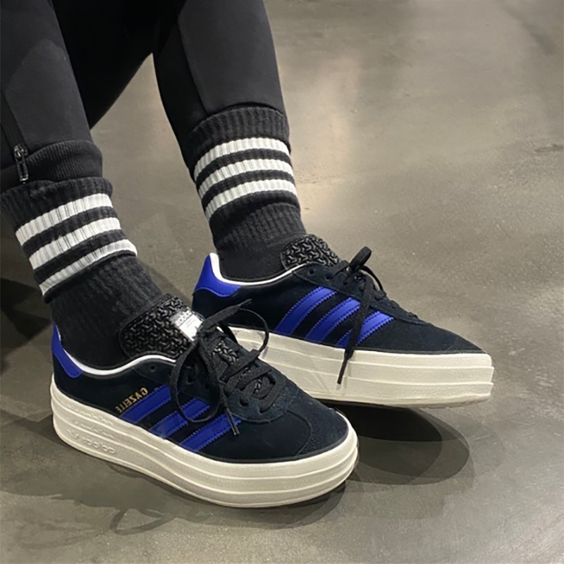 阿迪达斯女鞋厚底增高板鞋