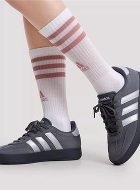 adidas 阿迪达斯男女BARREDA百搭低帮2026春季板鞋深灰色KH6999