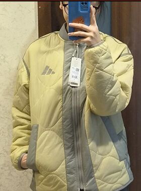 Adidas阿迪达斯棉服男2026冬季款保暖防风休闲运动夹克正品JG5934