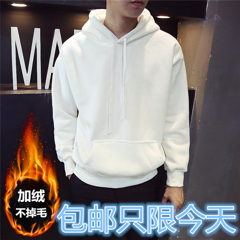 运动休闲长袖T恤学生连带帽衫有
