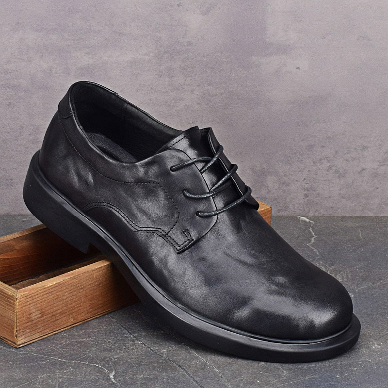 公牛足乐头层牛皮软皮软底休闲鞋