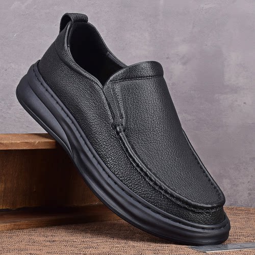 公牛足乐羊皮皮鞋商务休闲皮鞋
