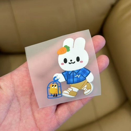 (满20包邮)五月天5525遛鸟兔帆布包diy手作烫画定制热转贴周边