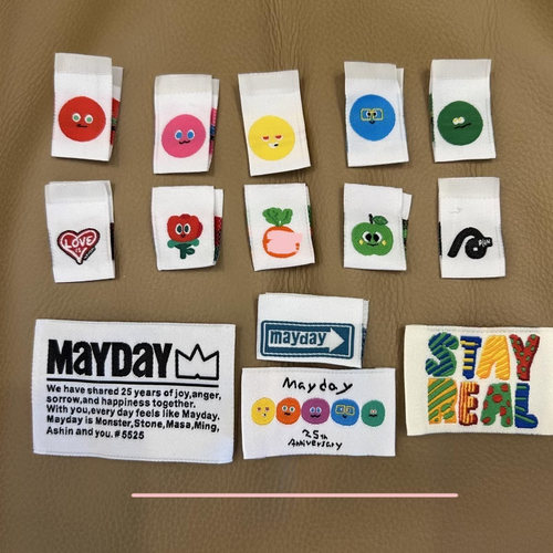 五月天布标胡萝卜苹果玫瑰标签