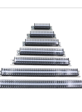 正泰接线端子TD-1510 导轨板3排电线连接器柱15A铜片10 20 40位