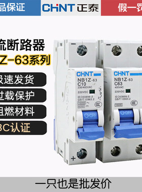 正泰直流NB1Z-63 1P 2P C16 32 63A断路器交直流空气开关 DC220V