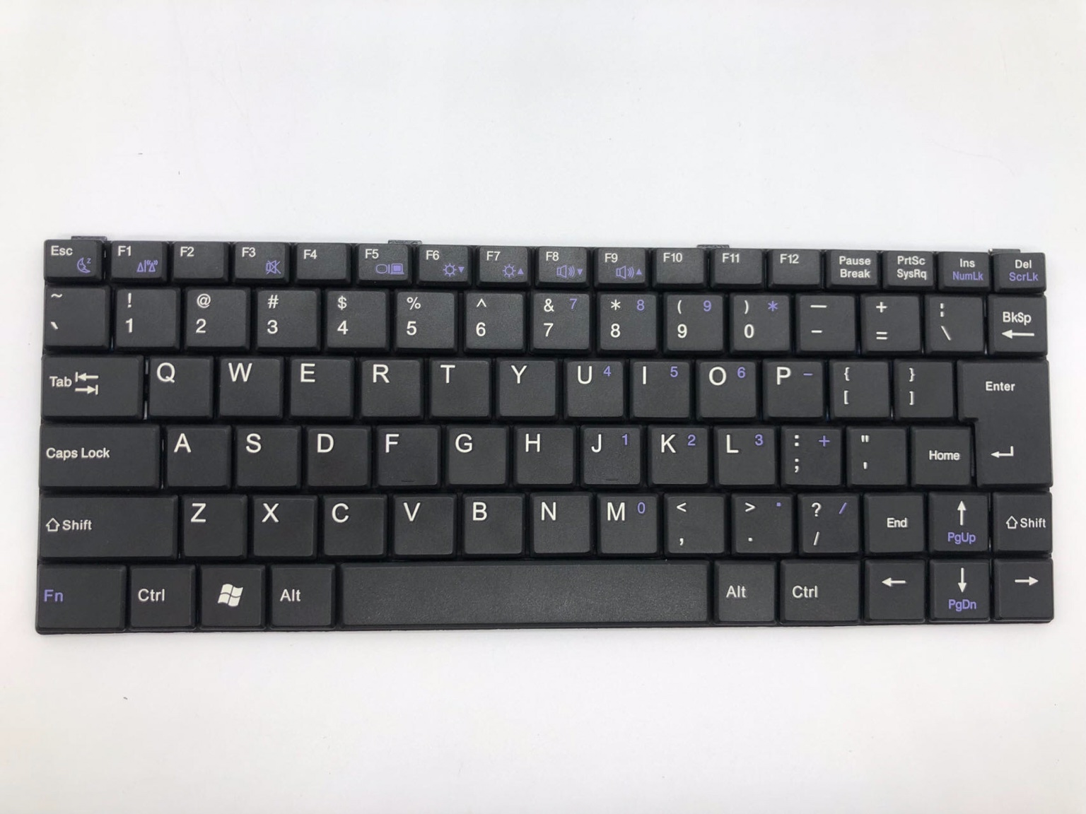 神舟 Q130R Q130B Q130X Q130W P20键盘 上网本 直排线英文版黑色