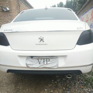 排气管消声不锈钢尾气罩 标志301烟管尾嘴改装 标致301尾喉 新老款