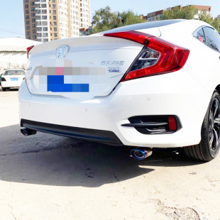 饰尾气装 装 饰套管 本田十代思域专用不锈钢尾喉十一代思域改装 新款