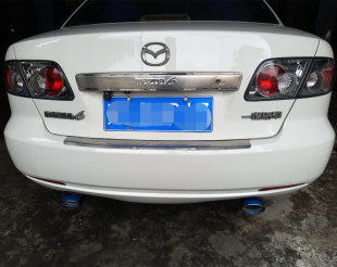 马自达6专用不锈钢排气管尾喉改装 饰配件尾嘴尾气罩 M6马6烟筒装