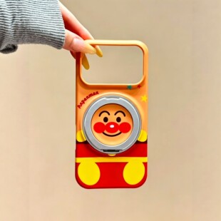 韩国可爱卡通面包超人360度旋转支架适用iPhone17promax手机壳苹果15pro新款14菲林13少女16硬壳17半包保护套