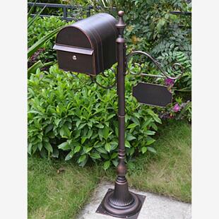 欧式铁艺别墅信箱信报箱邮筒室外防雨收件箱明信片箱婚庆公司邮箱