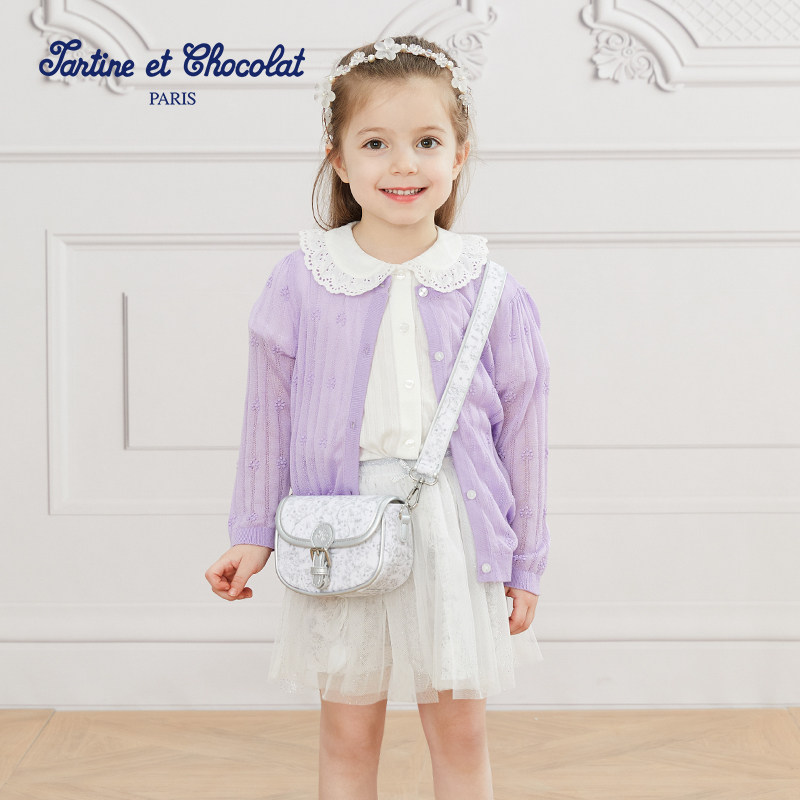 tartineetchocolat法国巧克力童装女童斜挎包洋气可爱小包