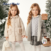 新女童毛呢大衣两件套装 tartineetchocolat法国巧克力童装 25冬季