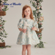 tartineetchocolat法国巧克力童装 24秋季 女童公主礼服裙蓬蓬裙