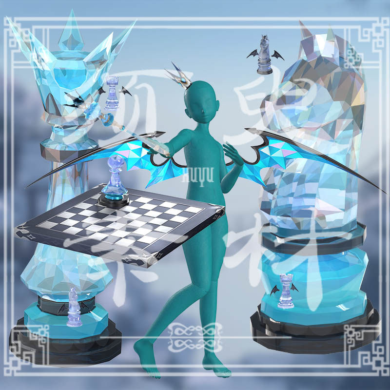 崩坏星穹铁道刻律德菈棋子翅膀cosplay后期合成png图片素材包