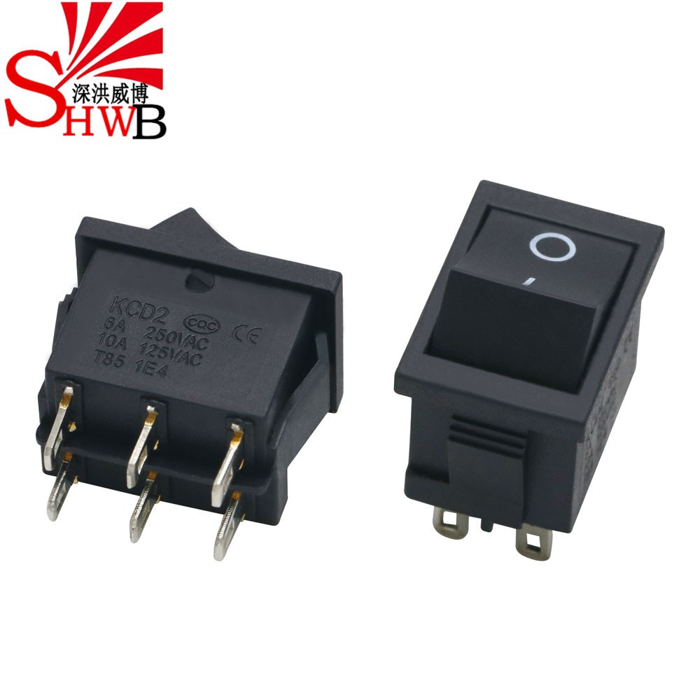 15*21mm 中型2档6脚船型开关船形翘板电源开关 10a 125v 6a 250v