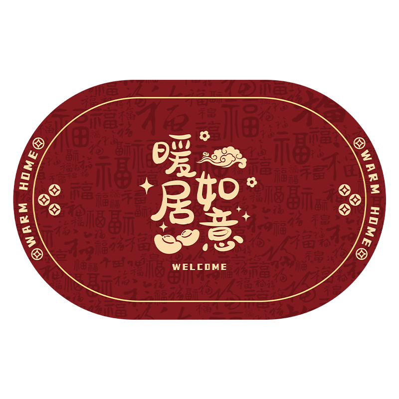 浴室地垫软硅藻泥吸水防滑垫卫生间厨房垫子家用进门脚垫入户门垫